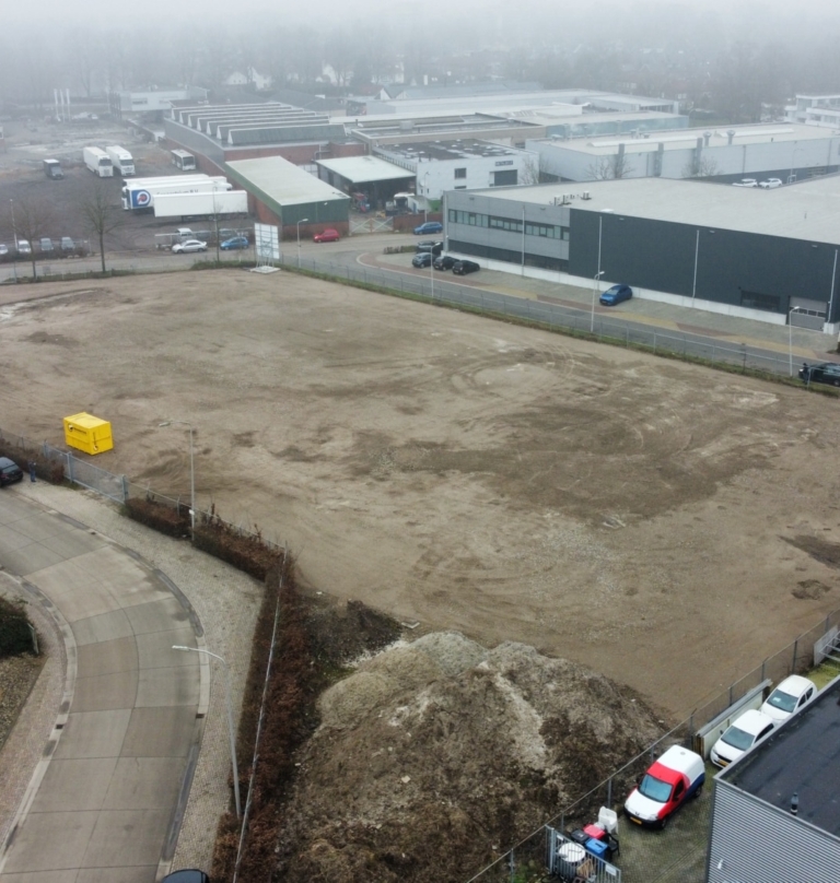 Bouwgrond klaargemaakt zitron